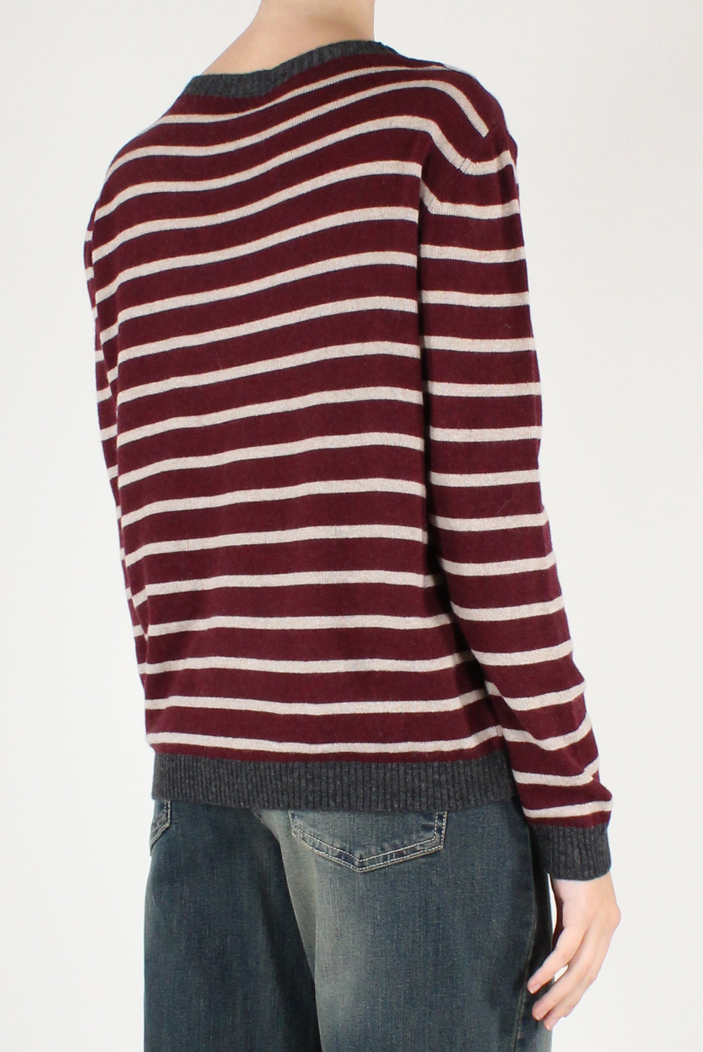 Maglia a Righe Misto Lana