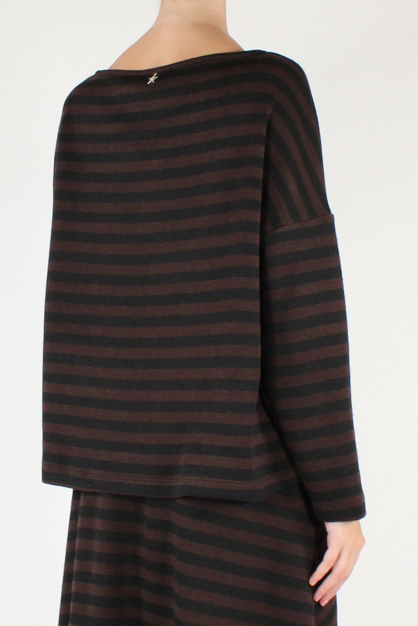 Maglia a Righe Scollo a Barca