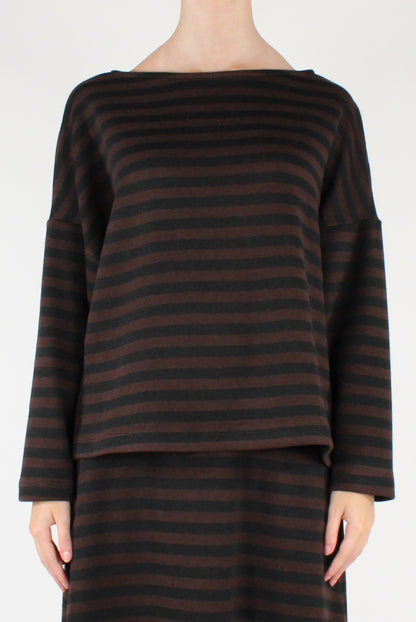 Maglia a Righe Scollo a Barca