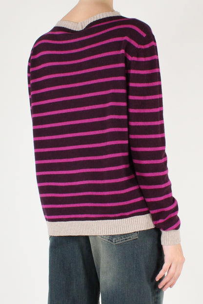 Maglia a Righe Misto Lana