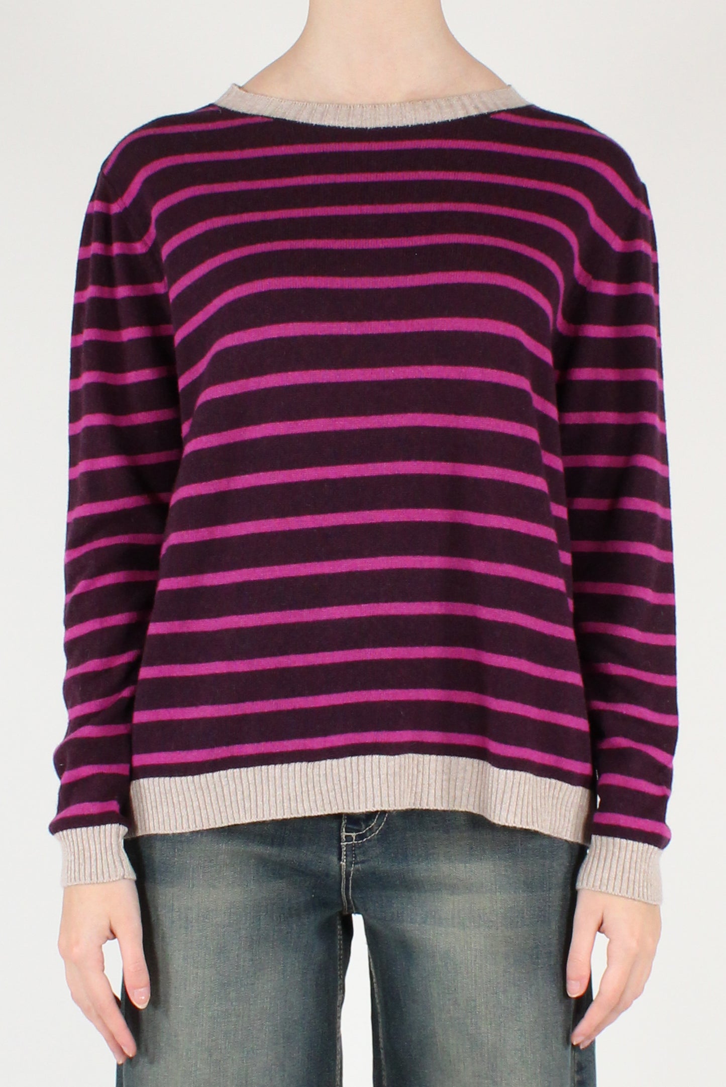 Maglia a Righe Misto Lana