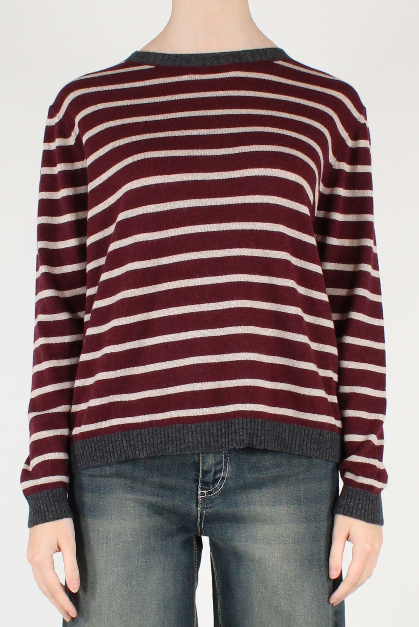 Maglia a Righe Misto Lana