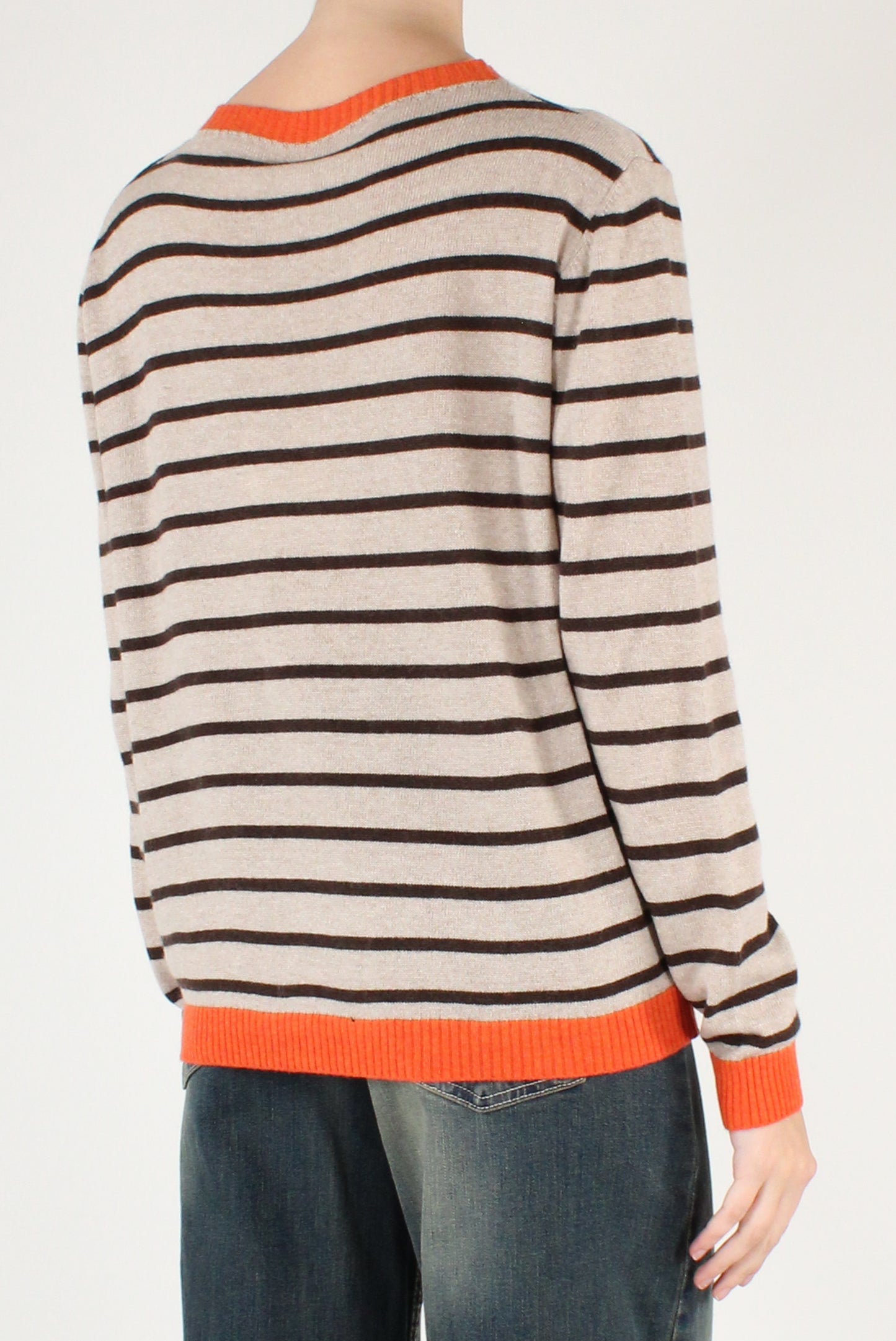 Maglia a Righe Misto Lana