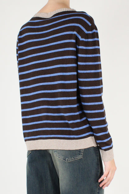 Maglia a Righe Misto Lana