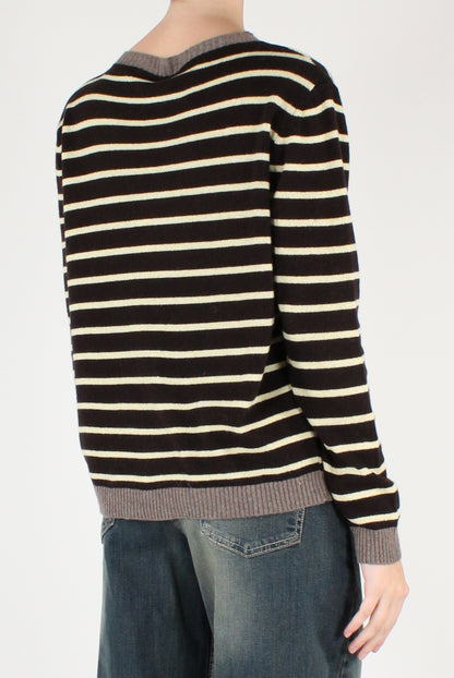 Maglia a Righe Misto Lana