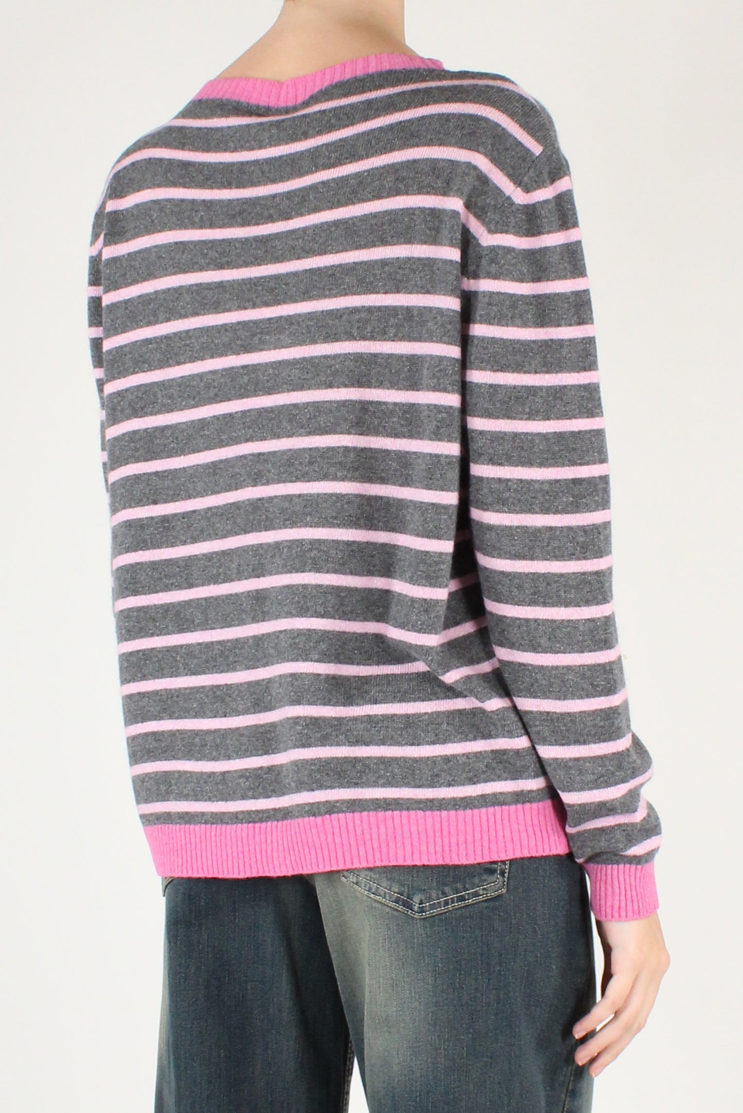 Maglia a Righe Misto Lana