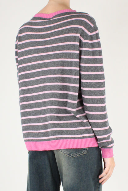 Maglia a Righe Misto Lana