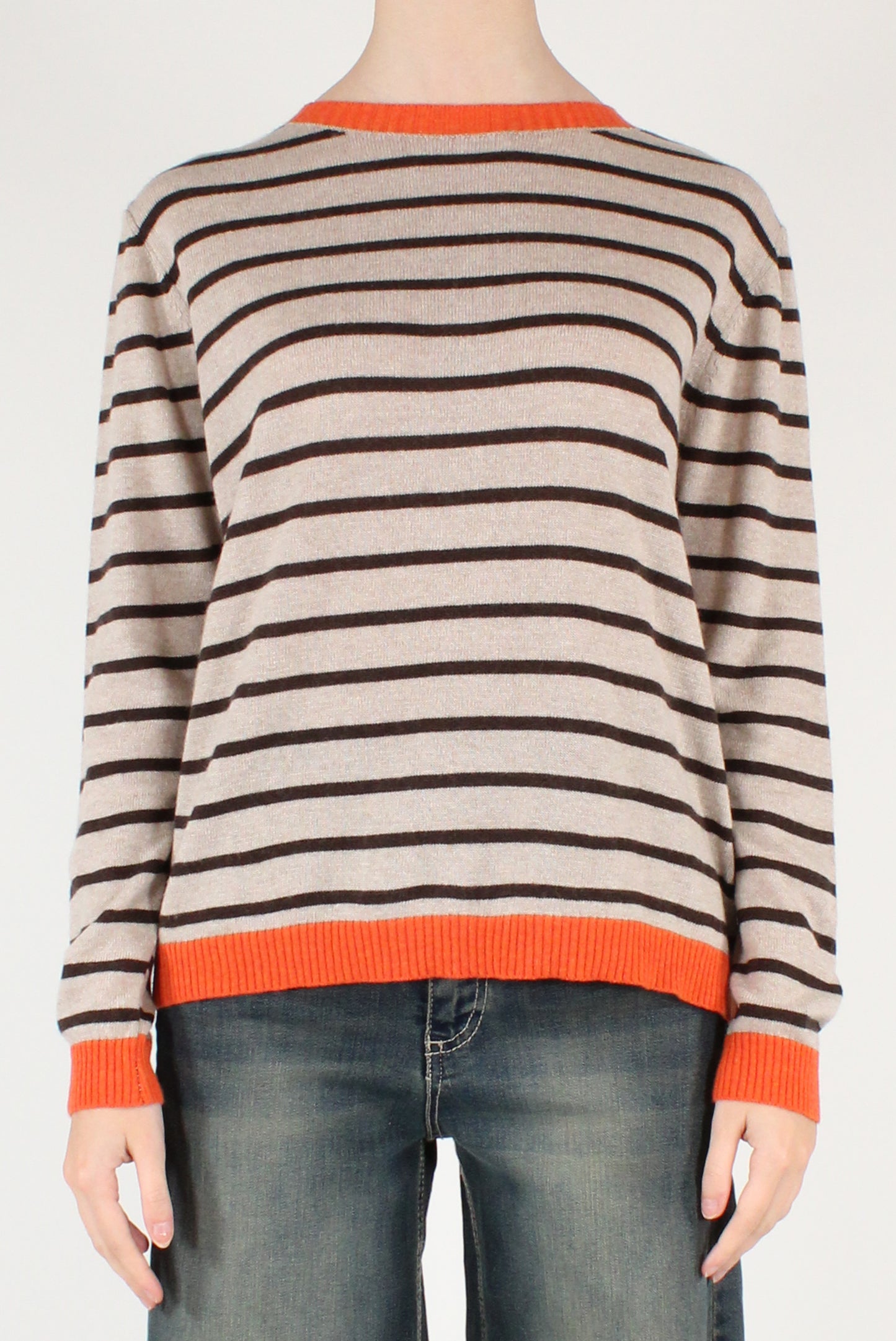 Maglia a Righe Misto Lana