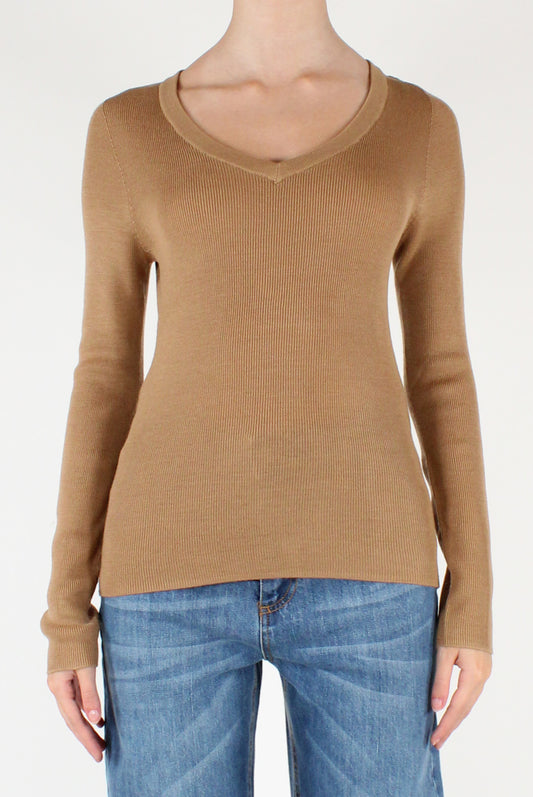 Maglia Scollo a V in Lana