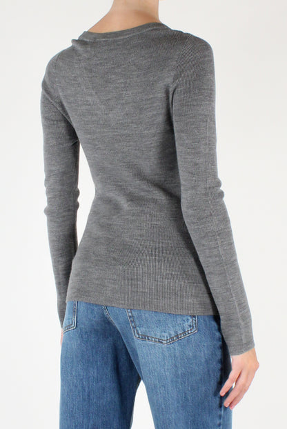 Maglia Scollo a V in Lana