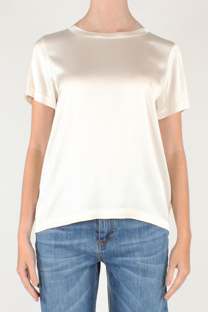 T-shirt Girocollo in Viscosa
