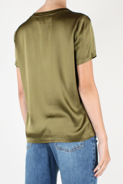 T-shirt Girocollo in Viscosa