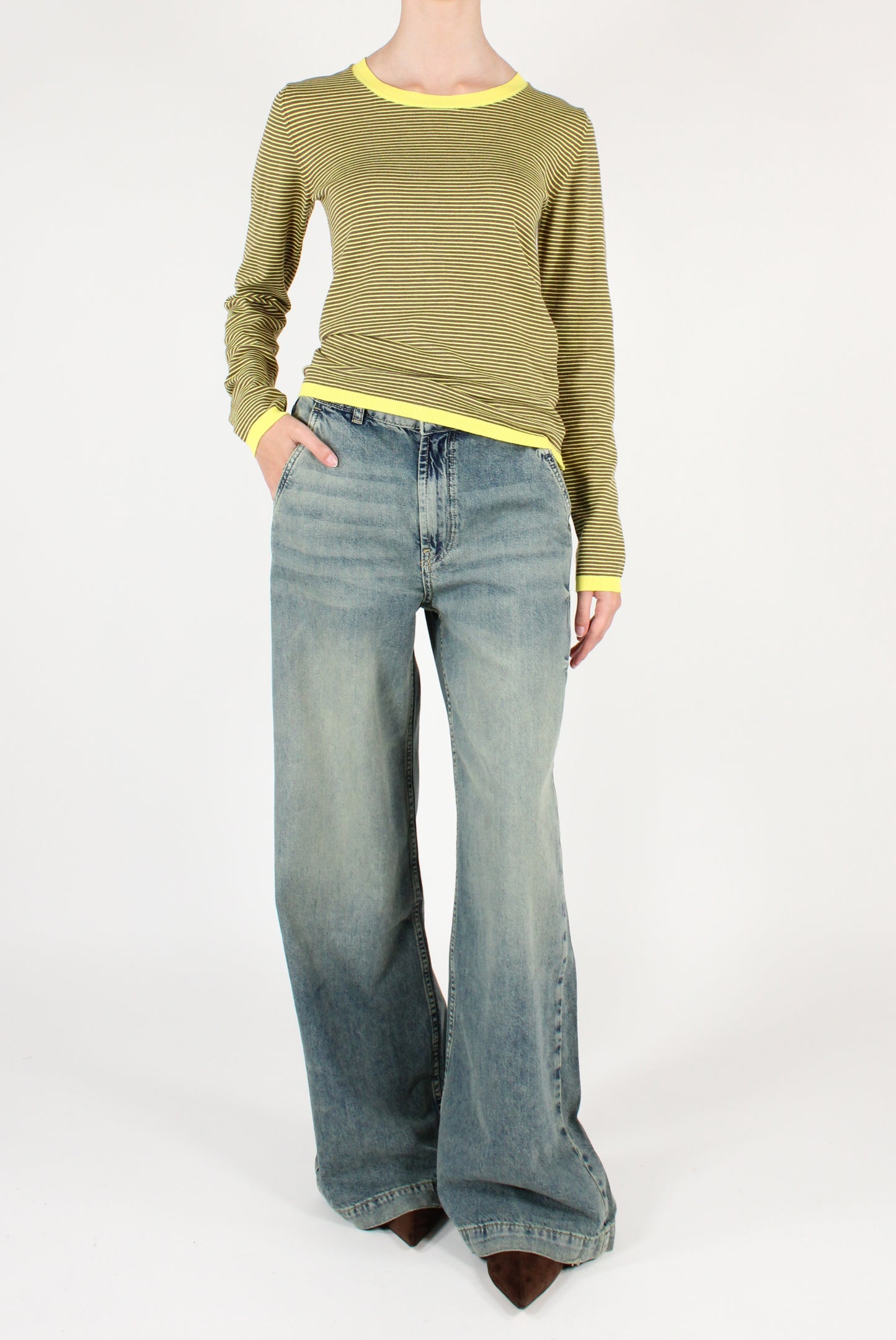 Striped Crew Neck Sweater
