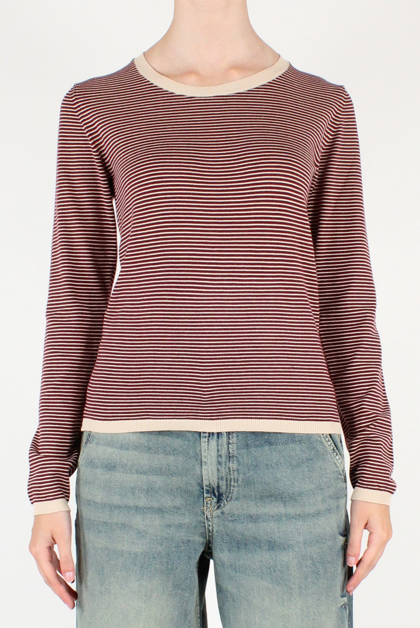 Striped Crew Neck Sweater