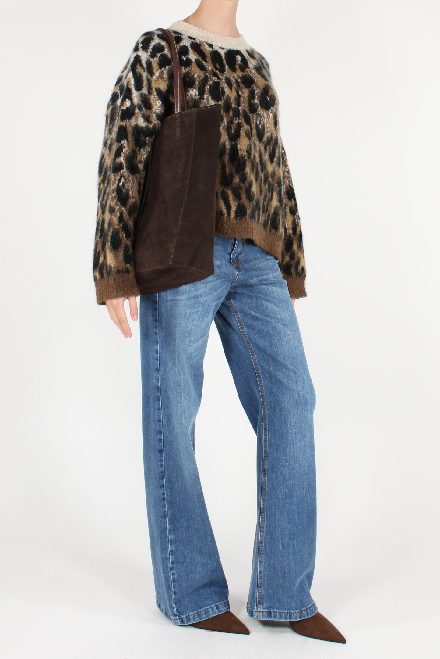 Maglione Girocollo Fantasia Animalier