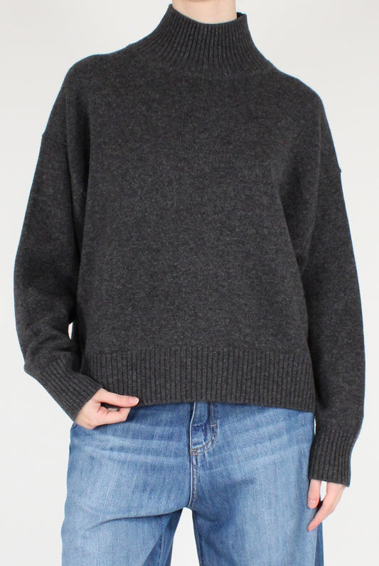 Maglione Collo Alto 100% Lana