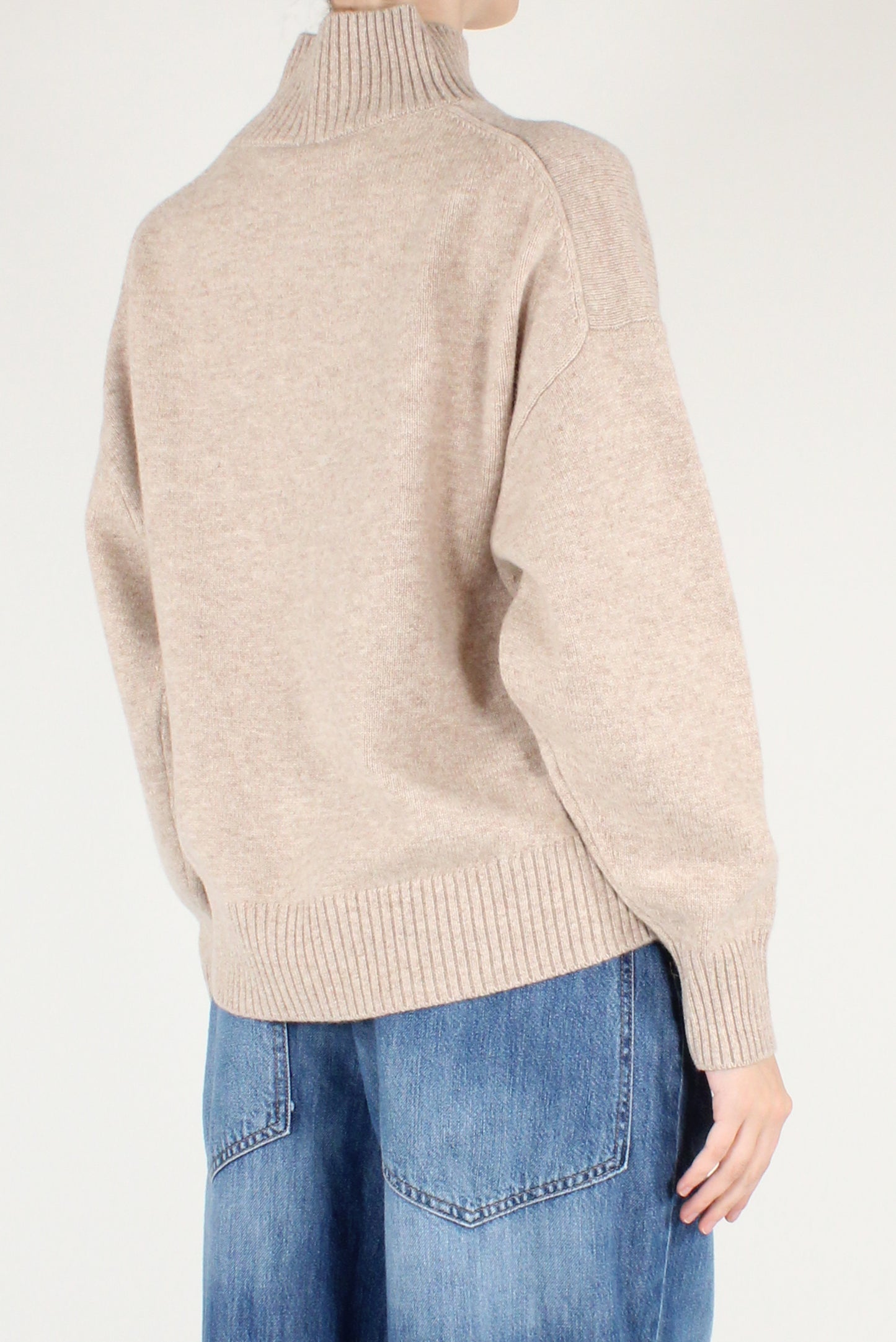 Maglione Collo Alto 100% Lana