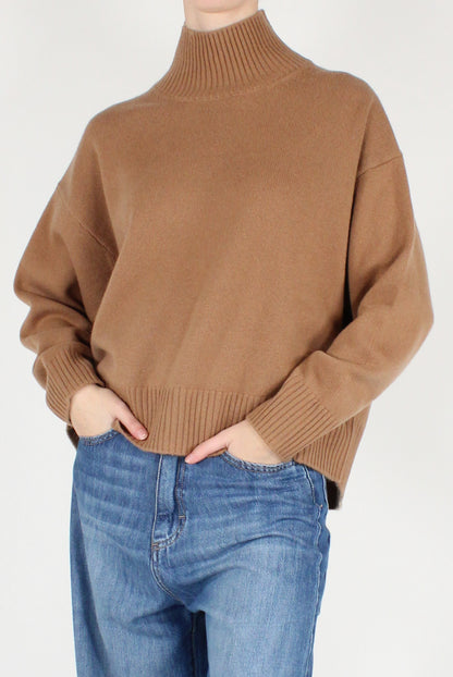 Maglione Collo Alto 100% Lana