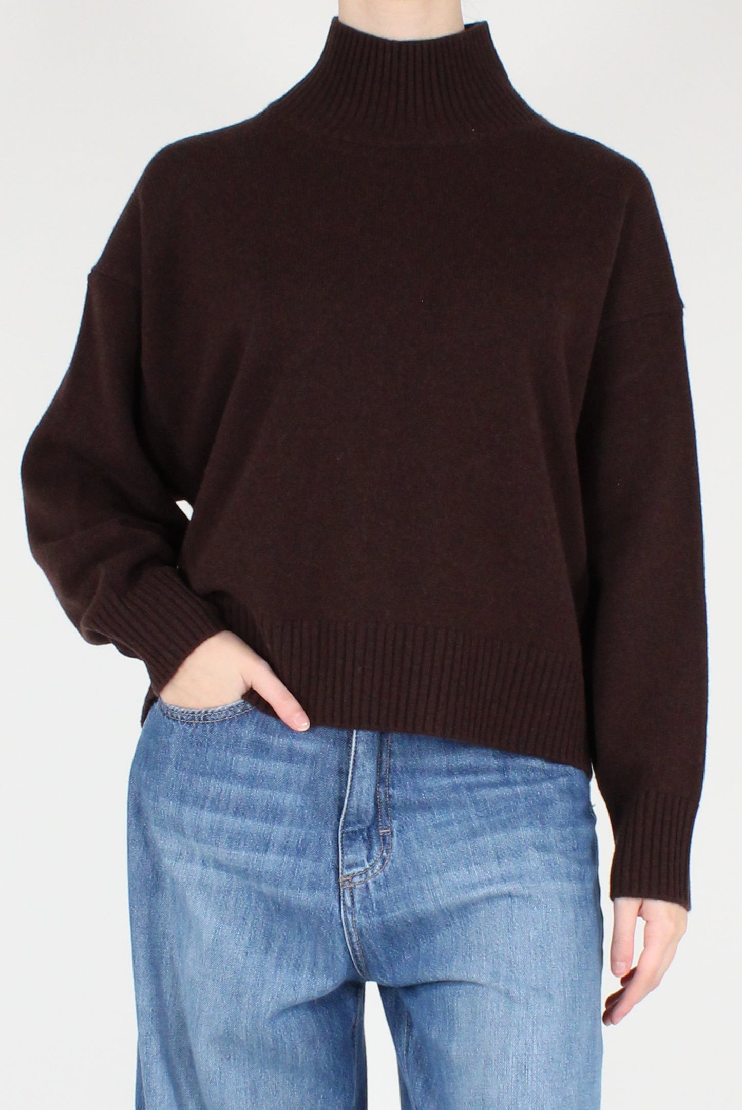 Maglione Collo Alto 100% Lana