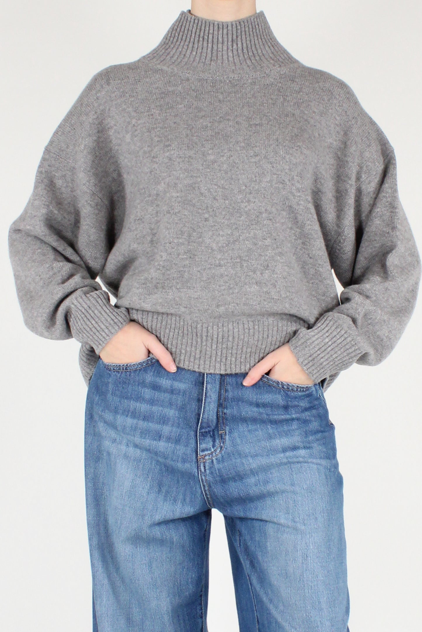 Maglione Collo Alto 100% Lana