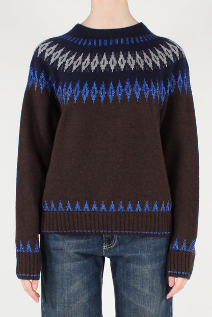 Maglione Decorato a Rombi