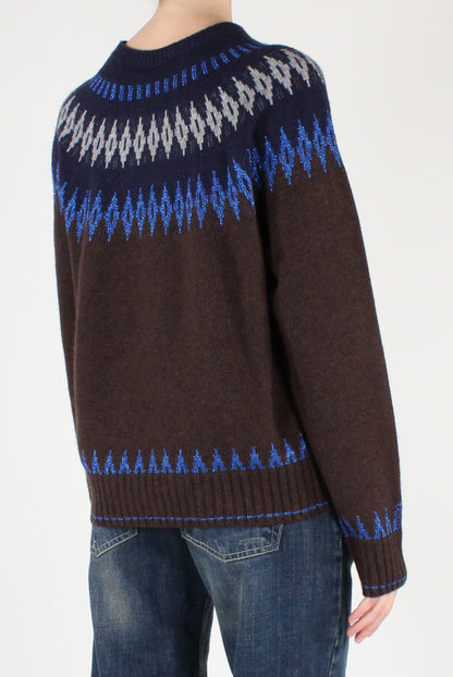 Maglione Decorato a Rombi