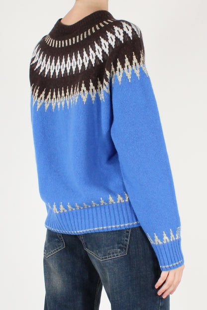 Maglione Decorato a Rombi