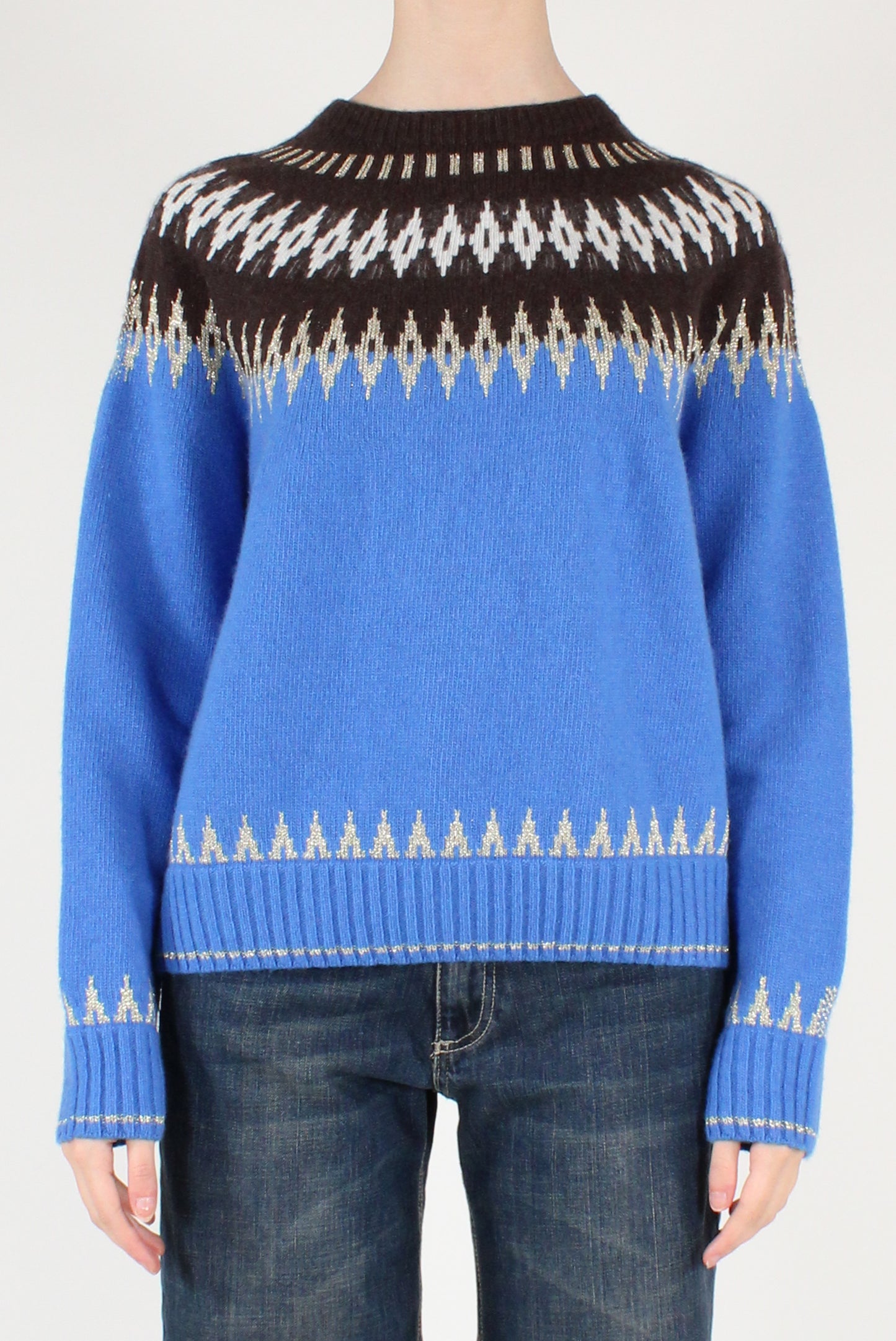 Maglione Decorato a Rombi