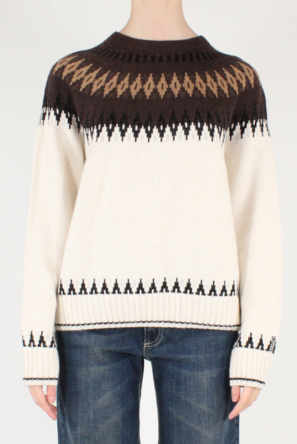 Maglione Decorato a Rombi