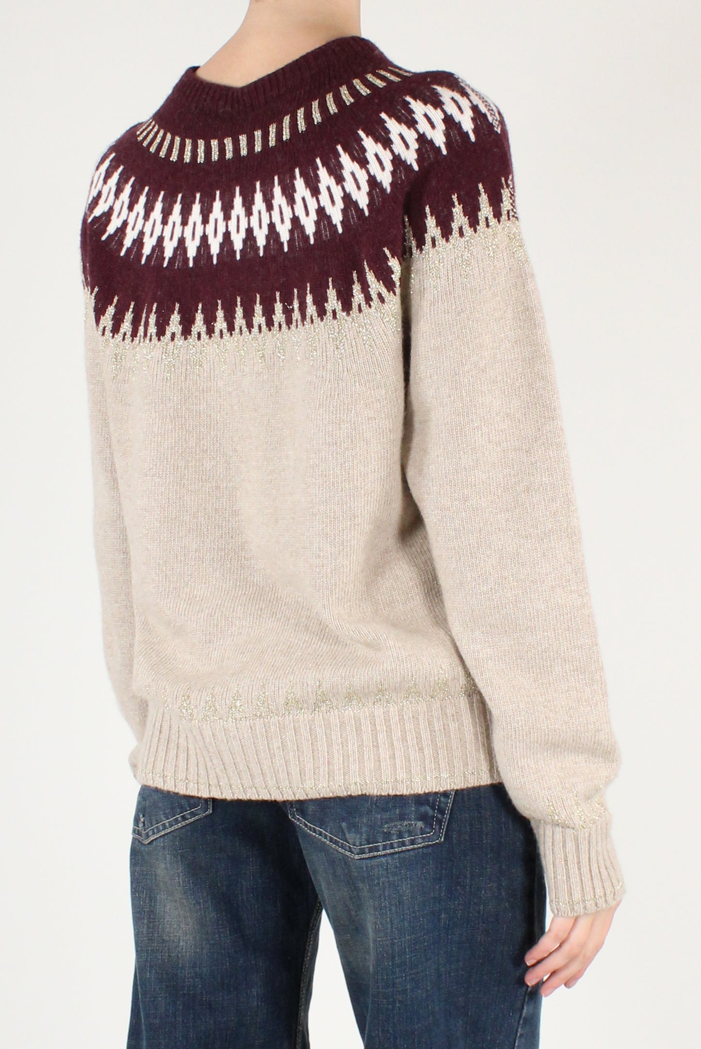 Maglione Decorato a Rombi