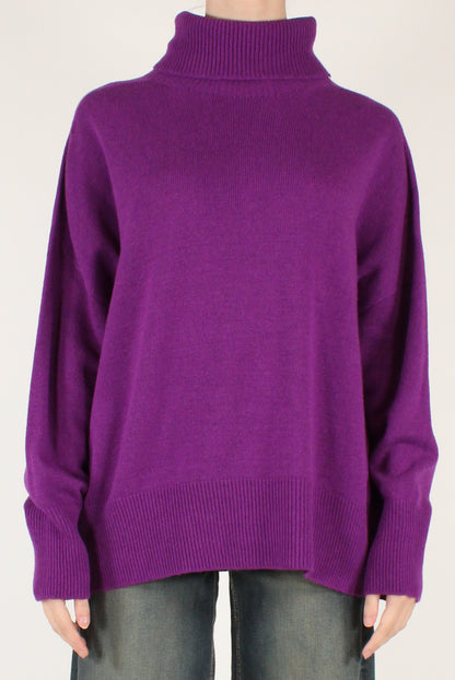 Maglione Dolcevita a Spalle Scese