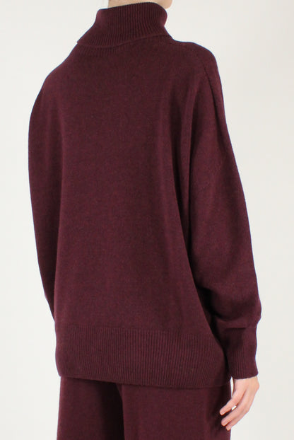 Maglione Dolcevita a Spalle Scese