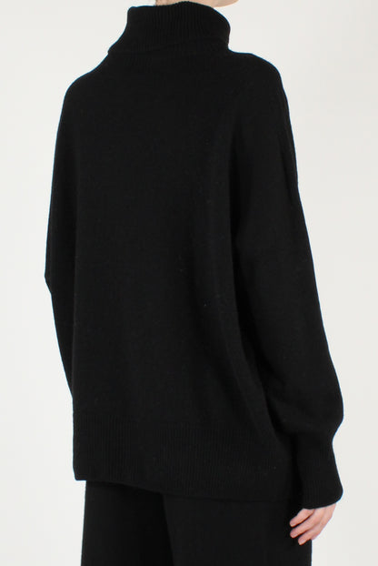 Maglione Dolcevita a Spalle Scese