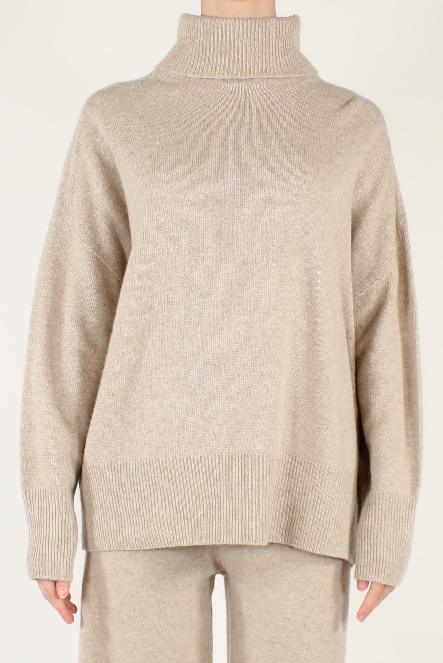 Maglione Dolcevita a Spalle Scese