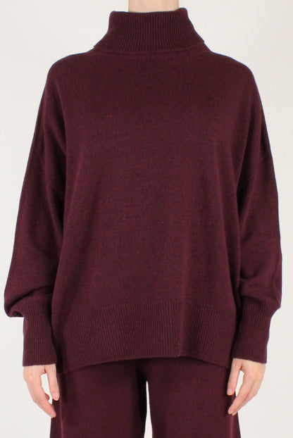 Maglione Dolcevita a Spalle Scese