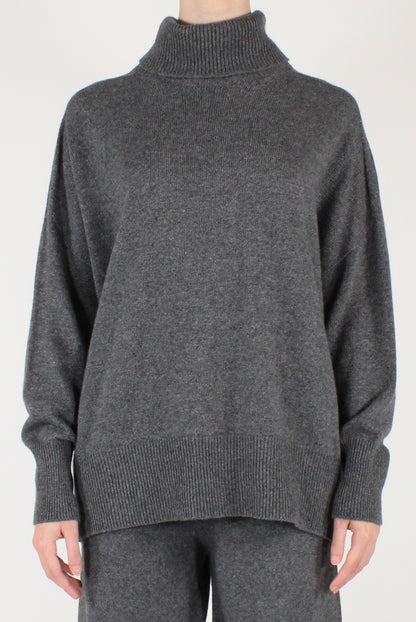 Maglione Dolcevita a Spalle Scese