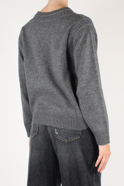 Maglione in Misto Lana Doppia Costina