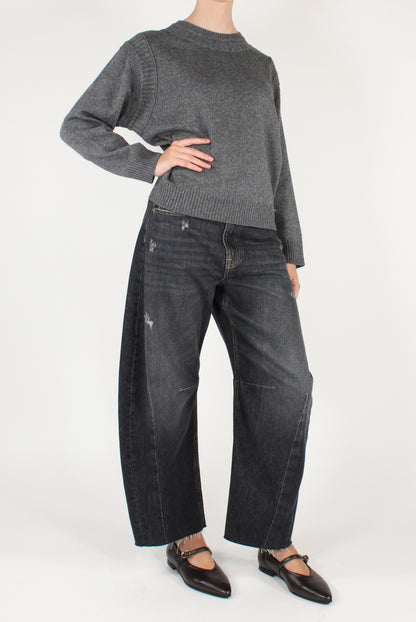 Maglione in Misto Lana Doppia Costina