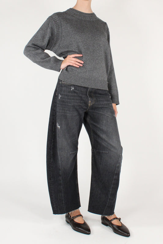 Maglione in Misto Lana Doppia Costina