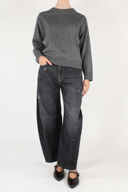 Maglione in Misto Lana Doppia Costina