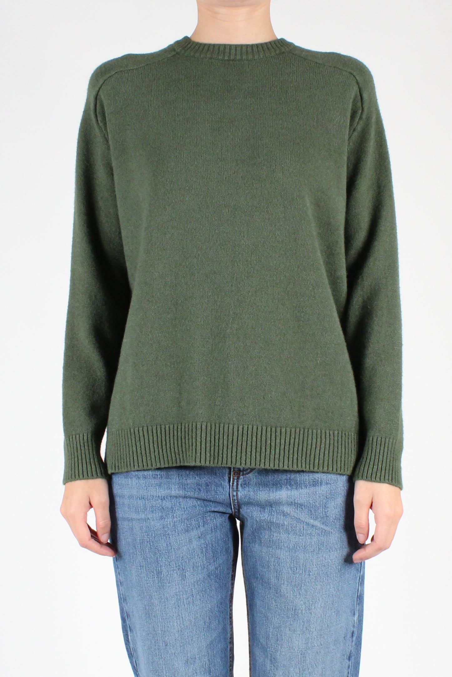 Viscose Blend Crew Neck Sweater