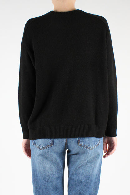 Viscose Blend Crew Neck Sweater