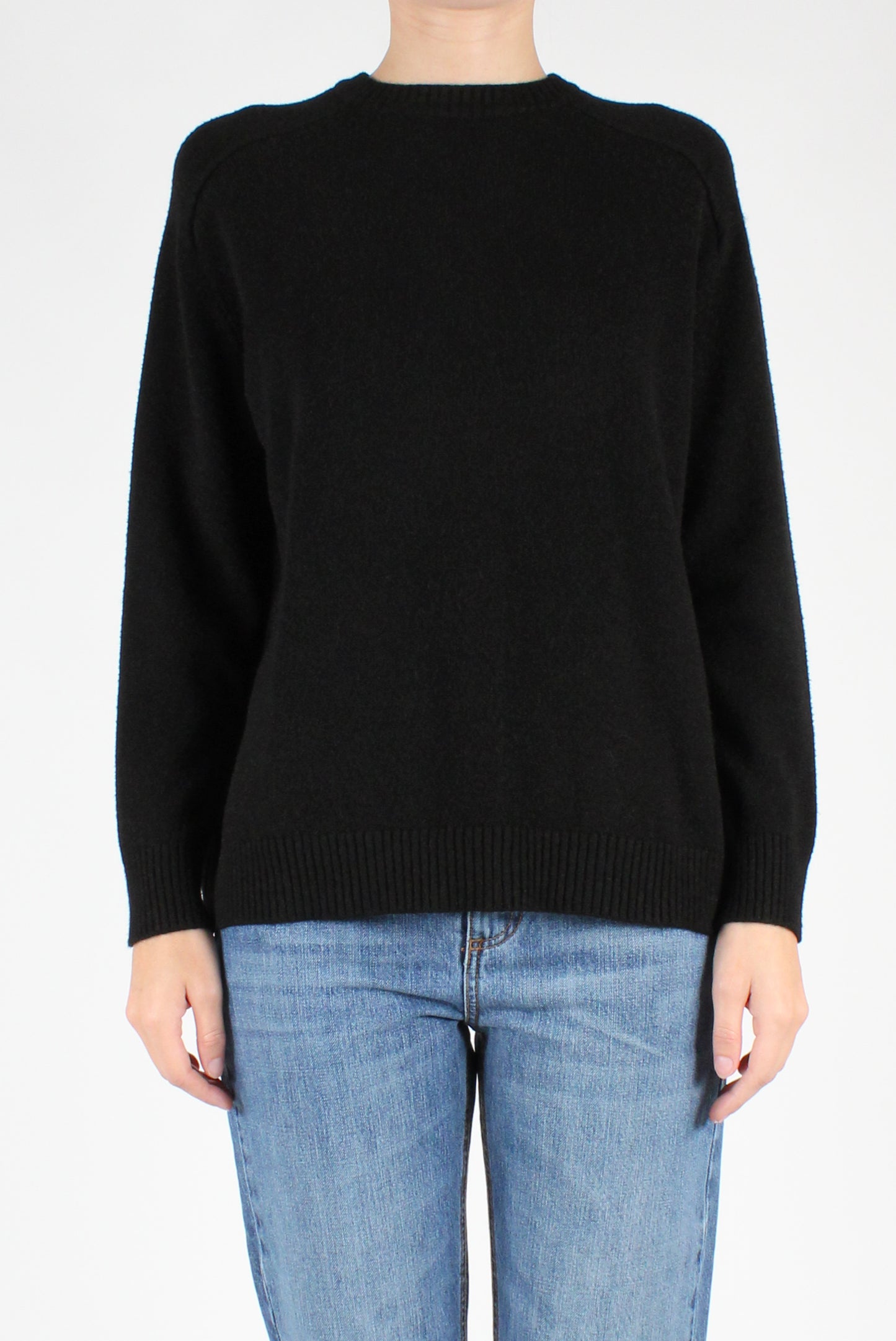 Viscose Blend Crew Neck Sweater