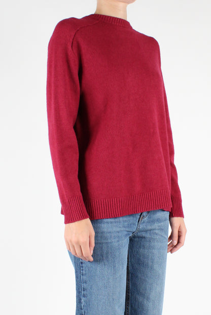 Viscose Blend Crew Neck Sweater