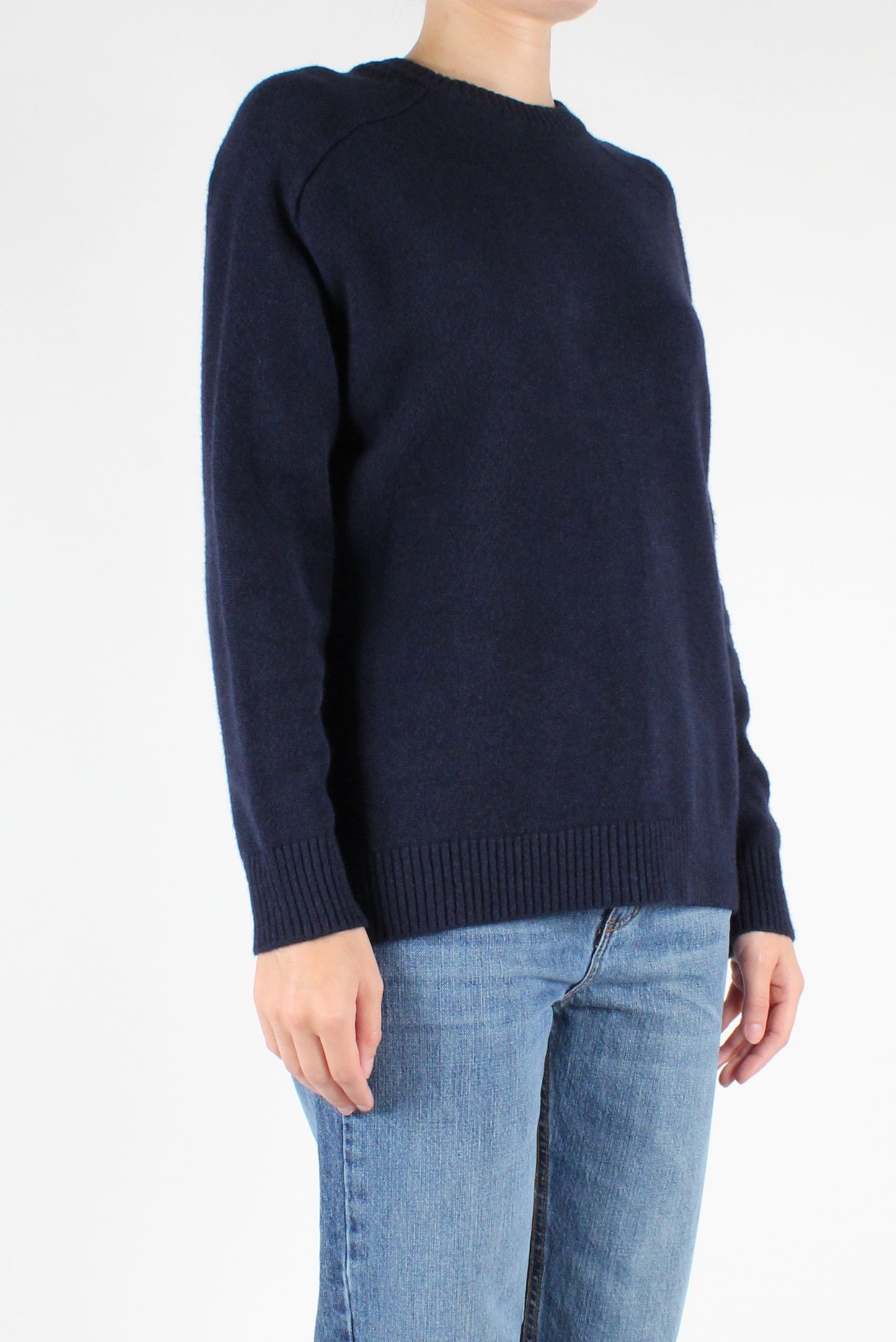 Viscose Blend Crew Neck Sweater