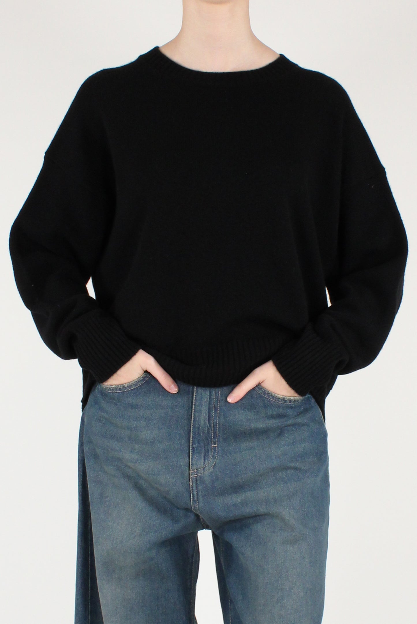 Maglione Girocollo in Pura Lana