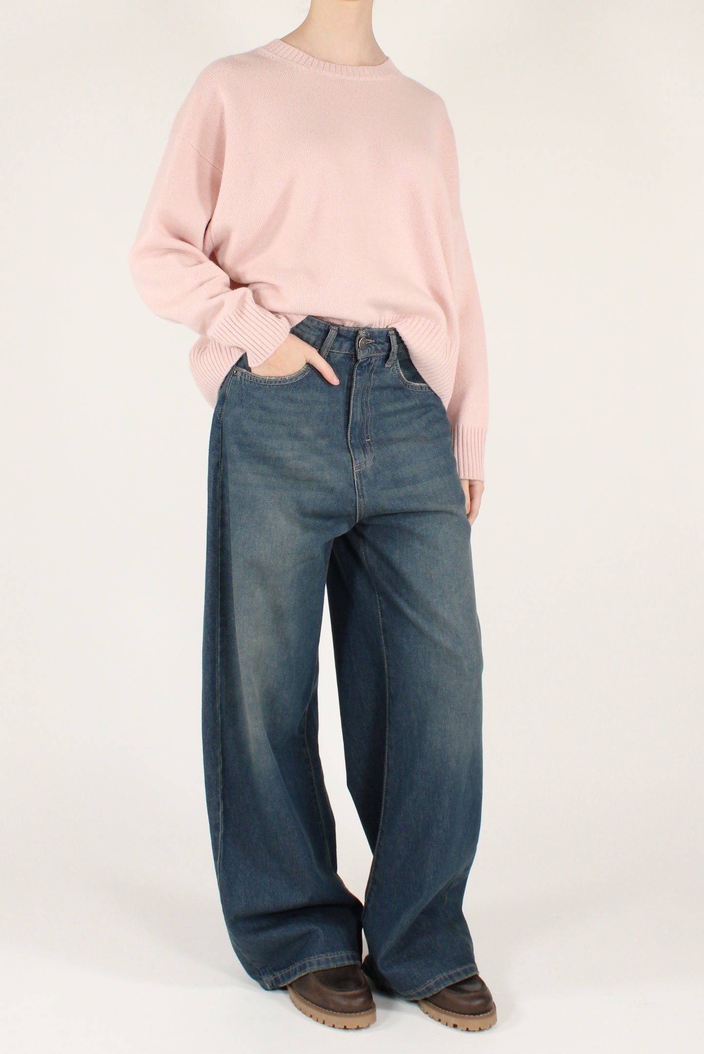 Maglione Girocollo in Pura Lana