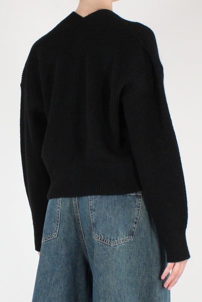 Maglione Scollo Profondo Incrociato
