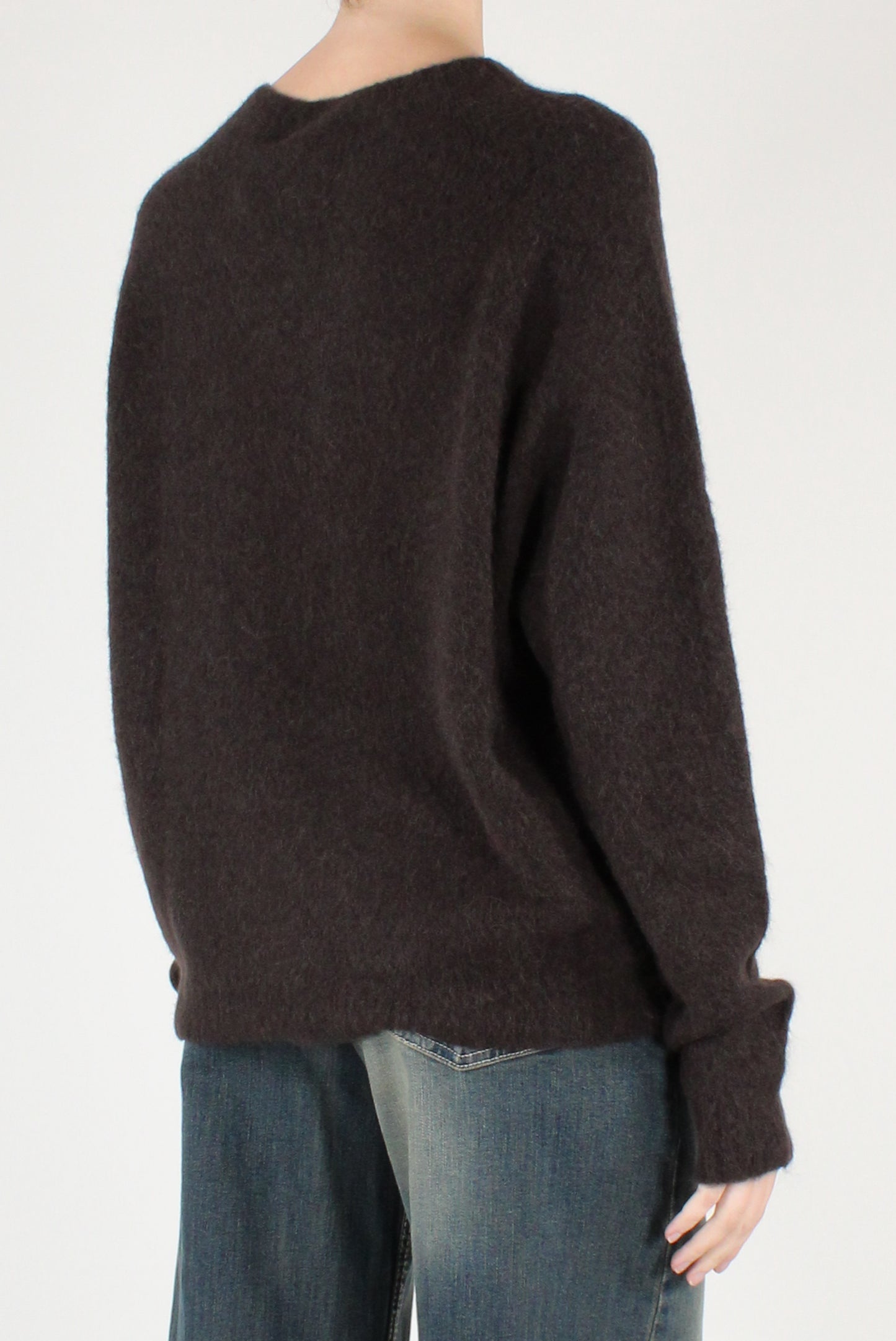 Maglione Girocollo in Misto Alpaca