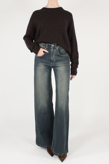 Maglione Girocollo in Misto Alpaca